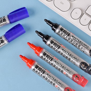 免按压直液式出墨大容量2mm白板笔