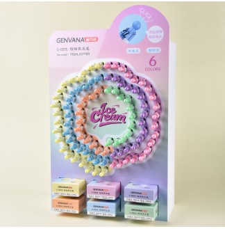 圆球按动可换芯荧光笔192支架装